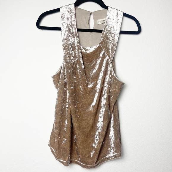 Anthropologie Porridge Jessie Velvet Halter Top size L - Picture 9 of 11